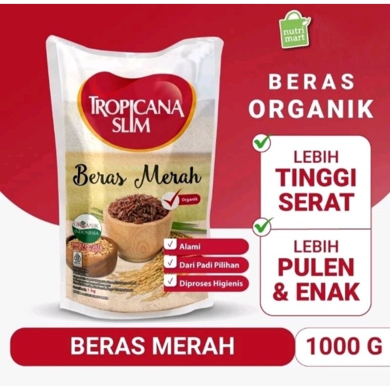 

TROPICANA SLIM Beras Merah Organik 1Kg