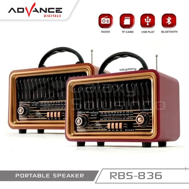 ADVANCE RBS836 Clasic Bluetooth Speaker