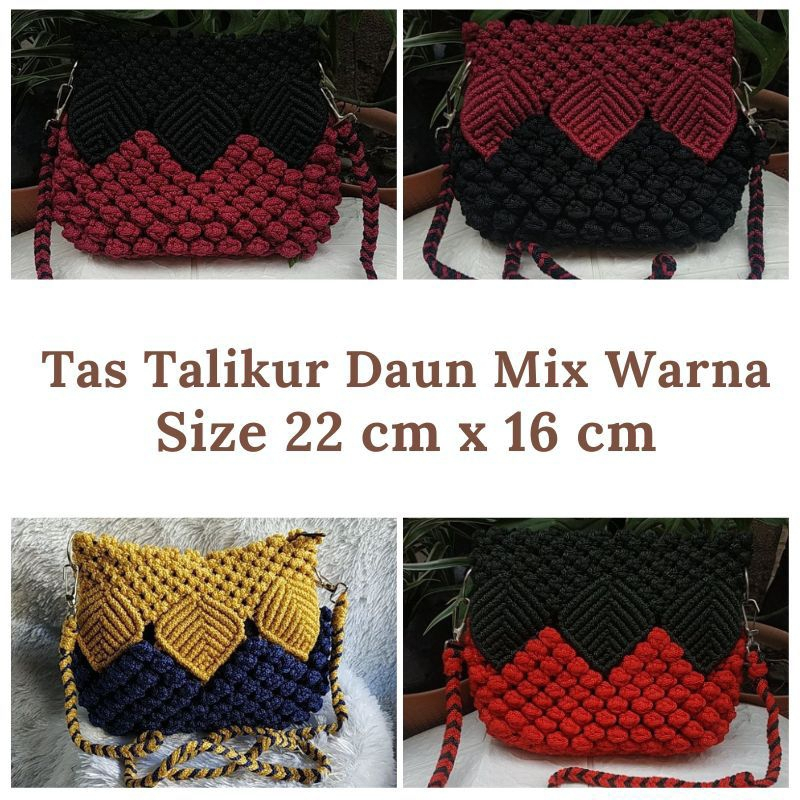 tas talikur/ tas wanita/tas selempang wanita/ tas selempang daun / tas selempang talikur cantik/tas 