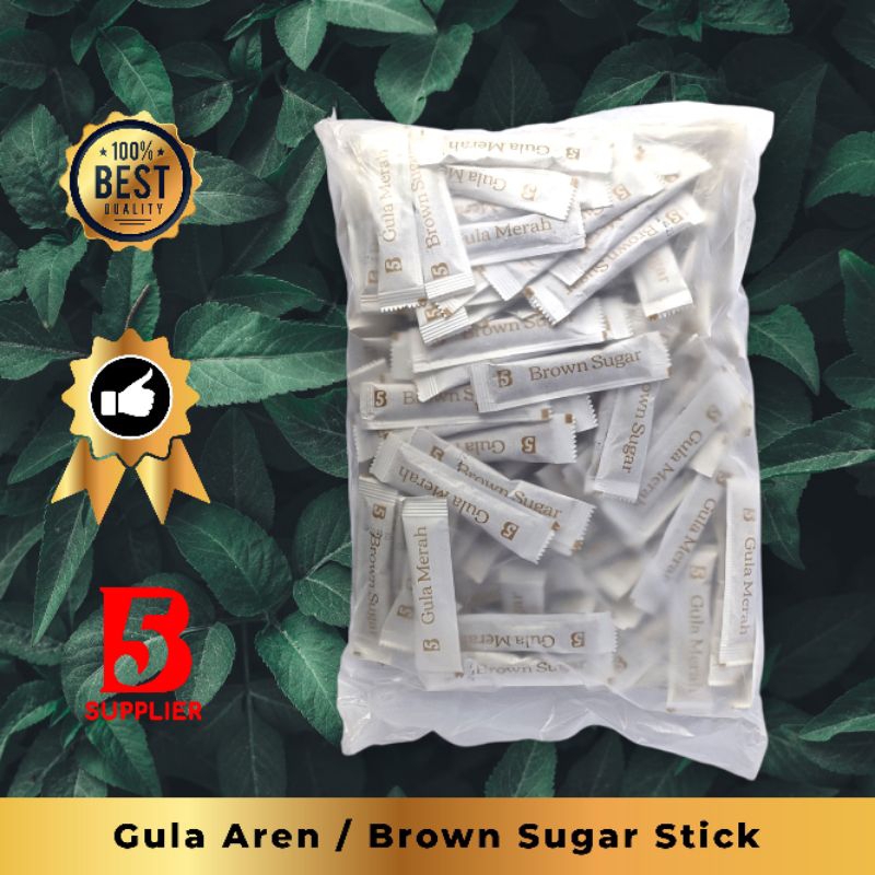 

Brown Sugar Stick Sachet | Gula Aren Bubuk | 277 pcs - 5 gram
