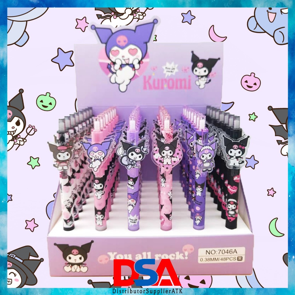 

PULPEN GEL 0,5,PULPEN GEL KARAKTER SANRIO KUROMI CUTE/PULPEN GEL SANRIO/PULPEN SANRIO TERBARU