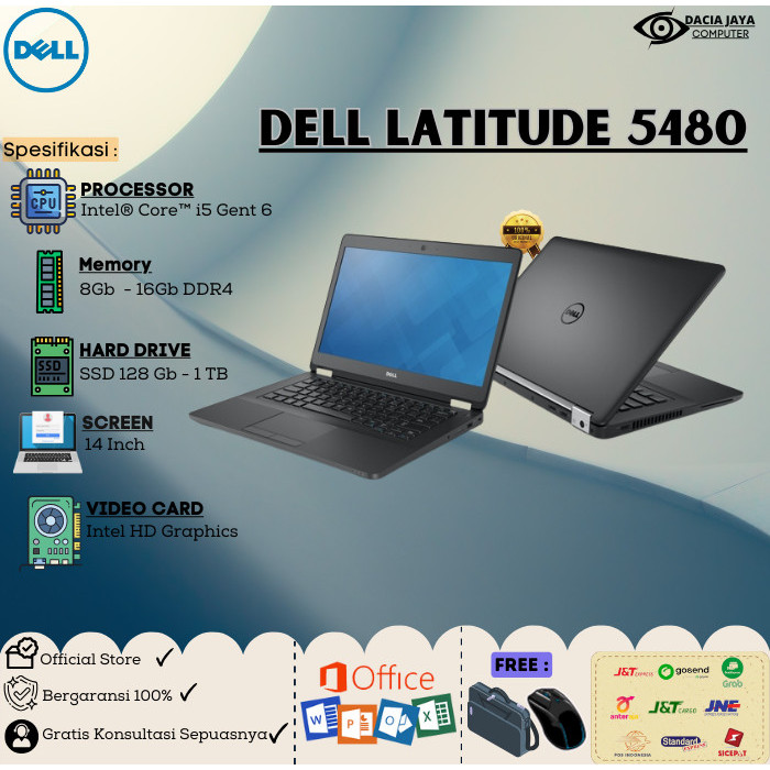 Laptop Dell Latitude E5480 Core i5 / i7 Ram 32gb Ssd 1TB