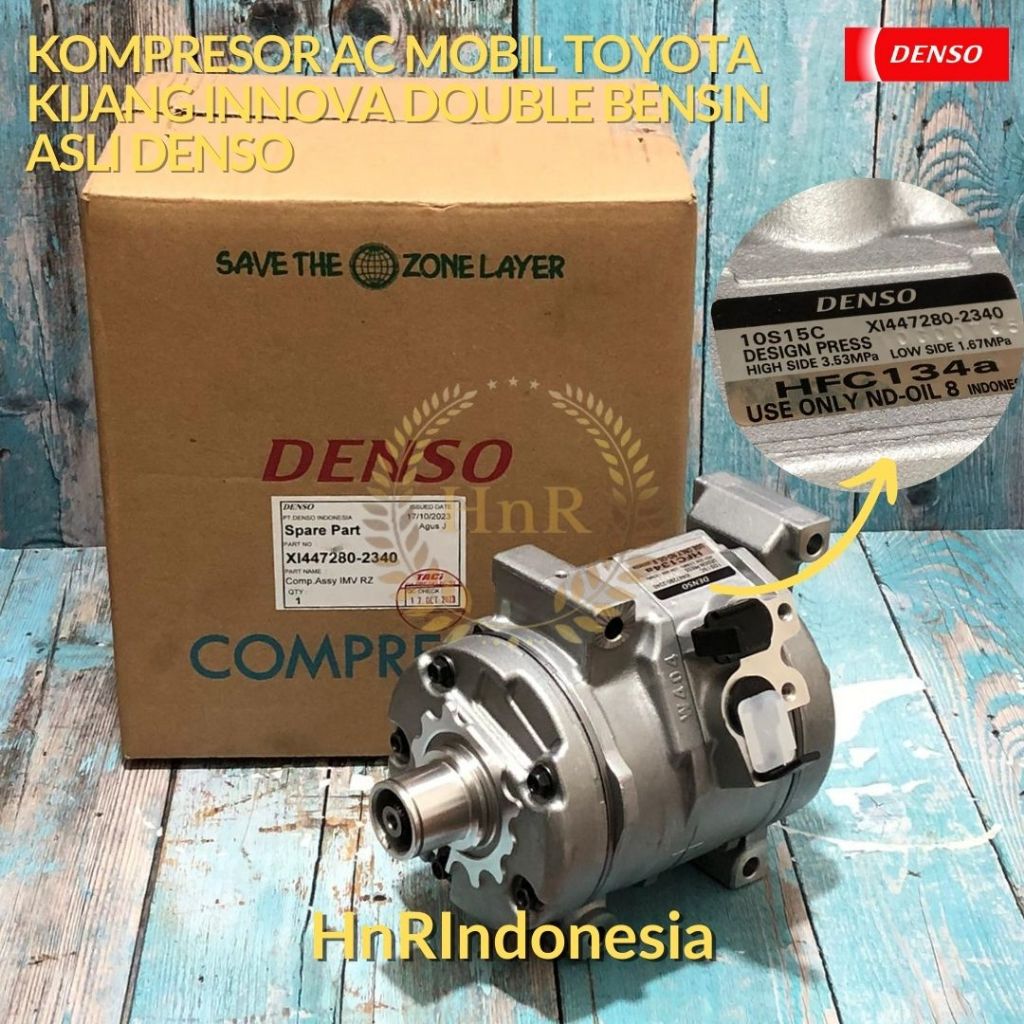 Kompresor AC Mobil Toyota Kijang Innova Double Bensin COMPRESSOR ASLI DENSO