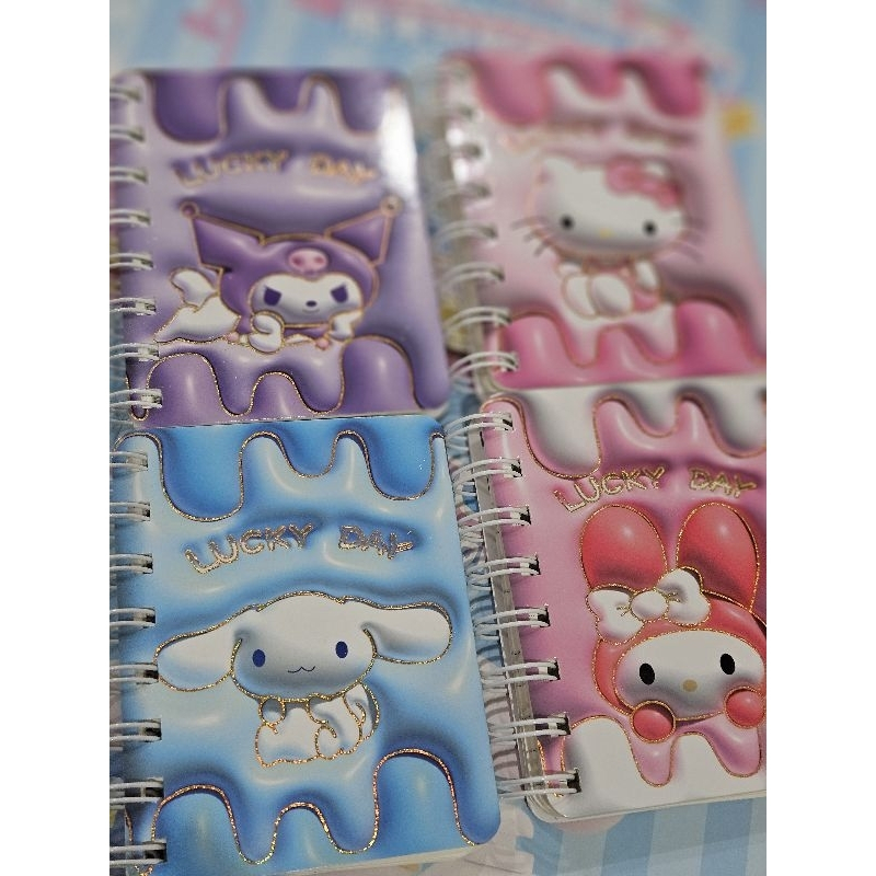 

Vanilleshop - Buku note cinnamoroll kuromi sanrio 3D size A7