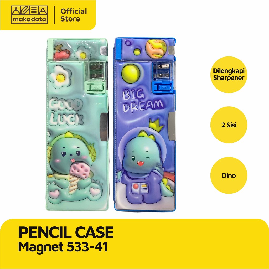 

PENCIL CASE / TEMPAT PENSIL MAGNET 533-41 DINO (1 PCS) MURAH