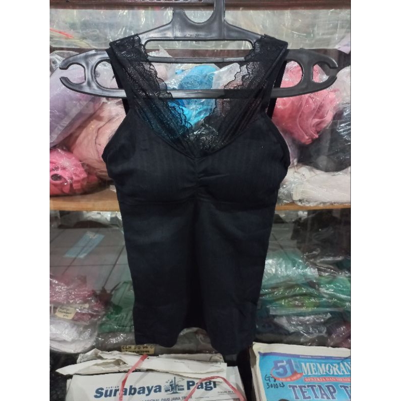 Tengtop bra kamisol renda