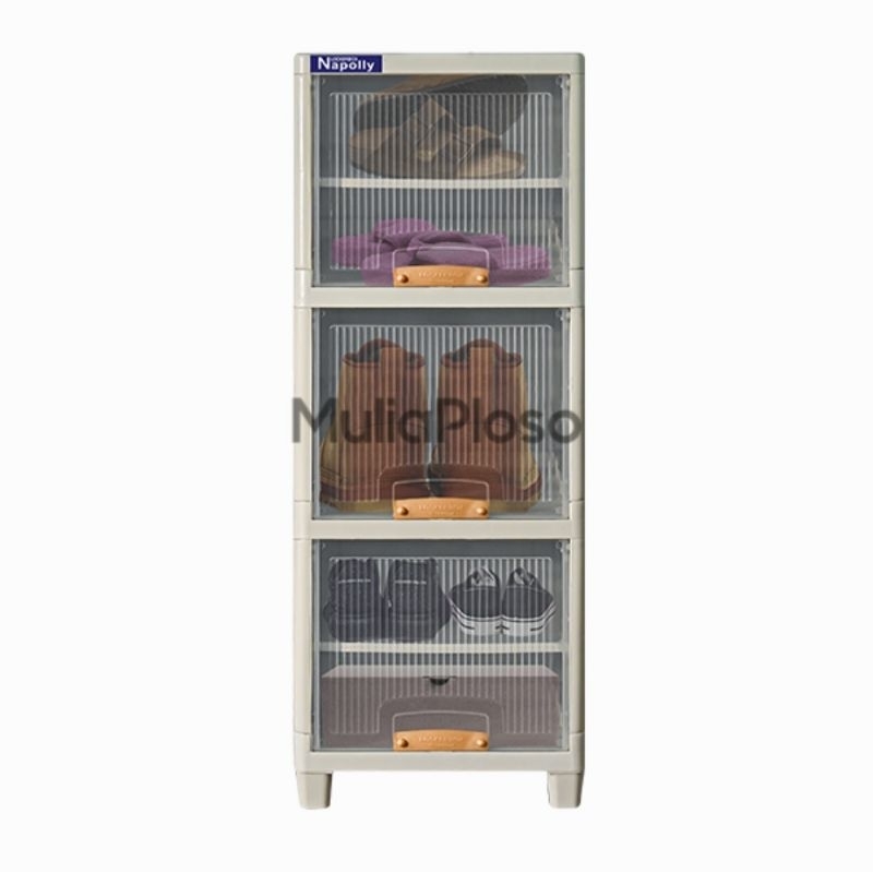 Sale Locker Box Lemari Plastik Napolly Lbp 1305 Susun 3 + 2 Sekat Tambahan , Tower 1 Baris Lemari