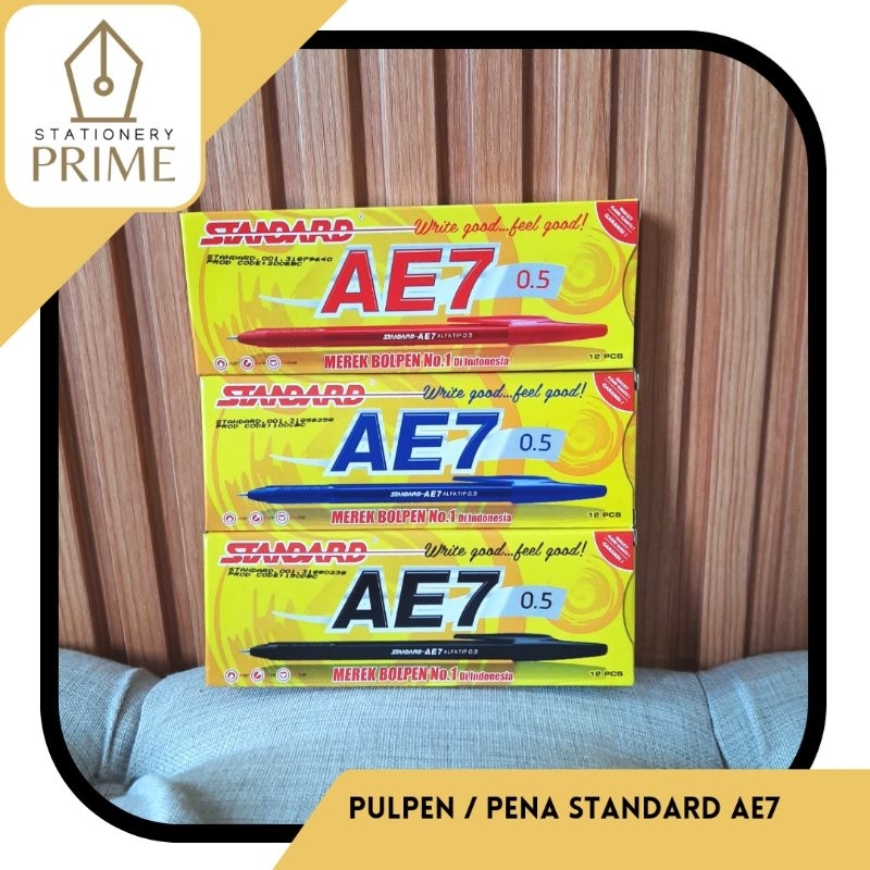 

Pulpen / Pena Standard AE7 (1 lusin isi 12 pcs)