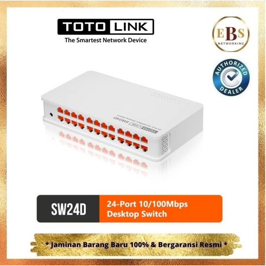TOTOLINK SW24D - 24 Port 10/100Mbps Desktop Switch
