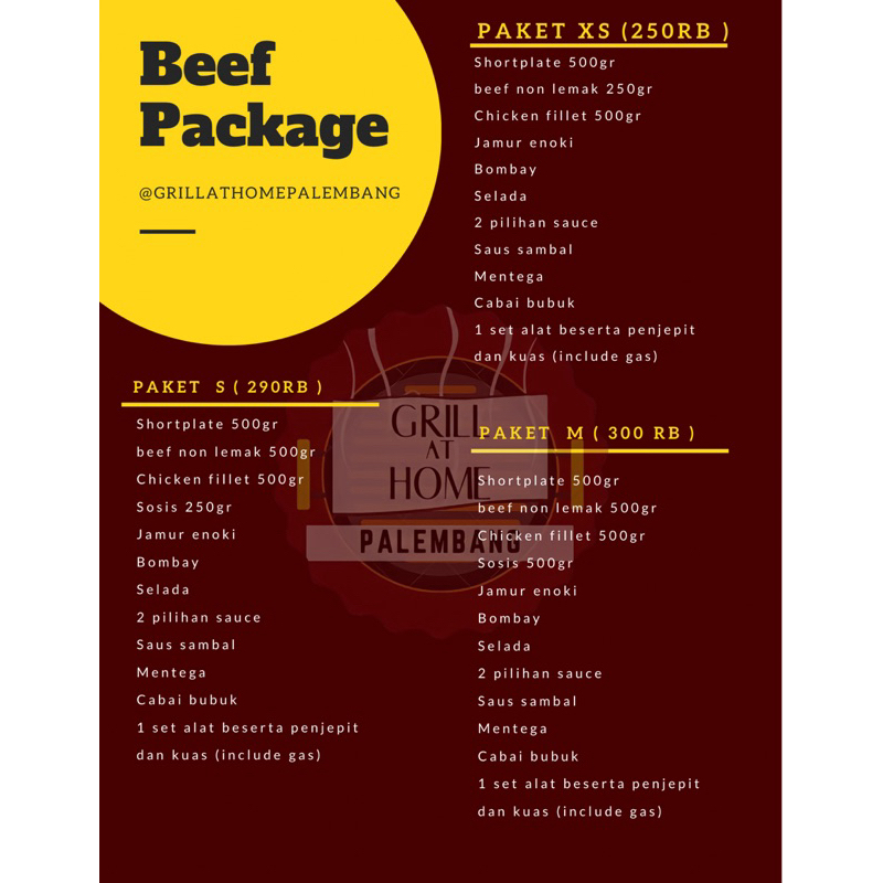 

paket bbq beef (TANPA ALAT)