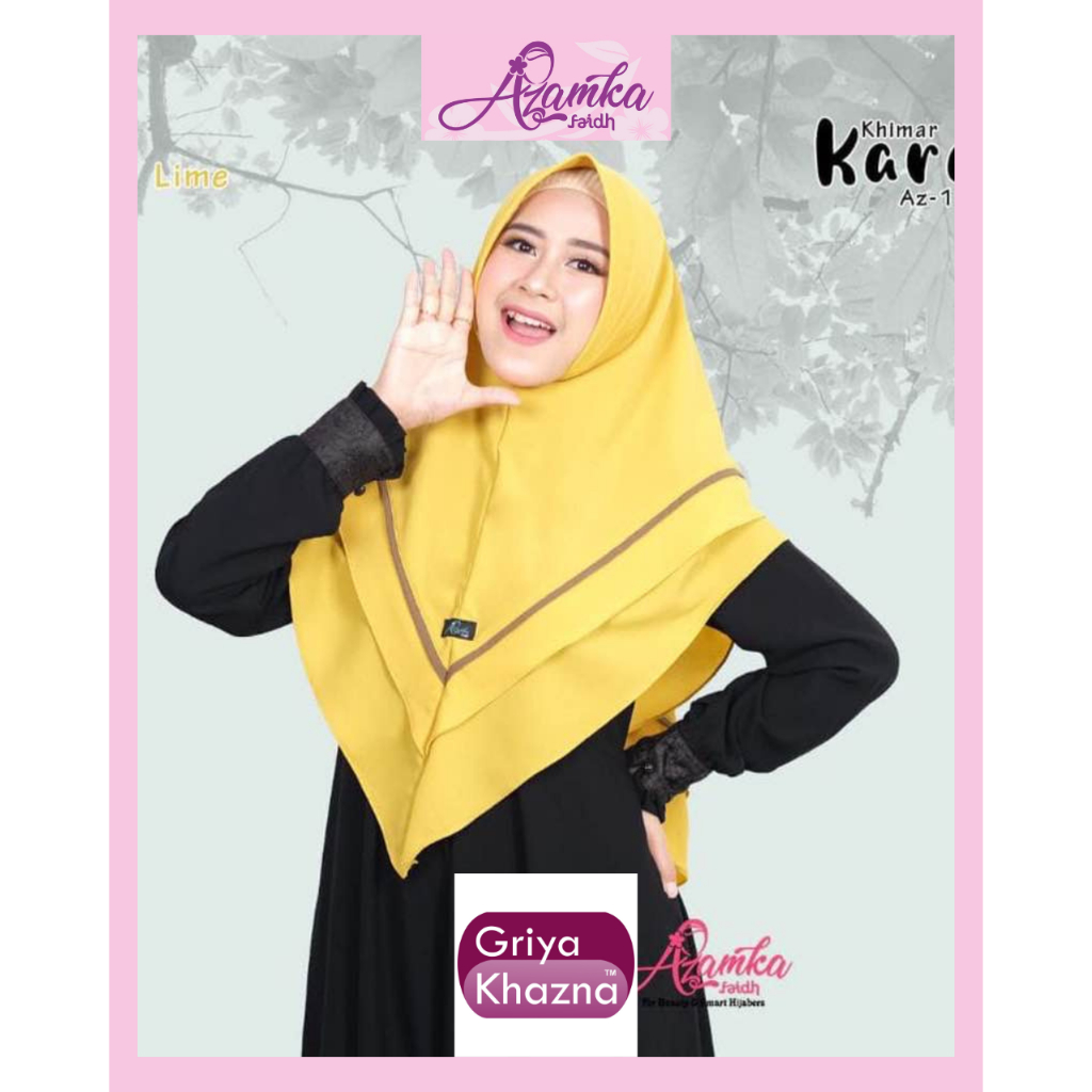 Kerudung Wanita Dewasa Khimar Kara by Azamka