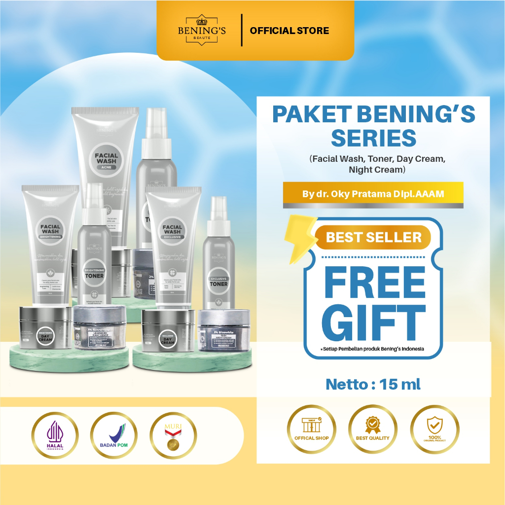 BENING SKINCARE DOCTOR OKY PRATAMA PAKET SERIES | BENING SKINCARE DR OKY PRATAMA