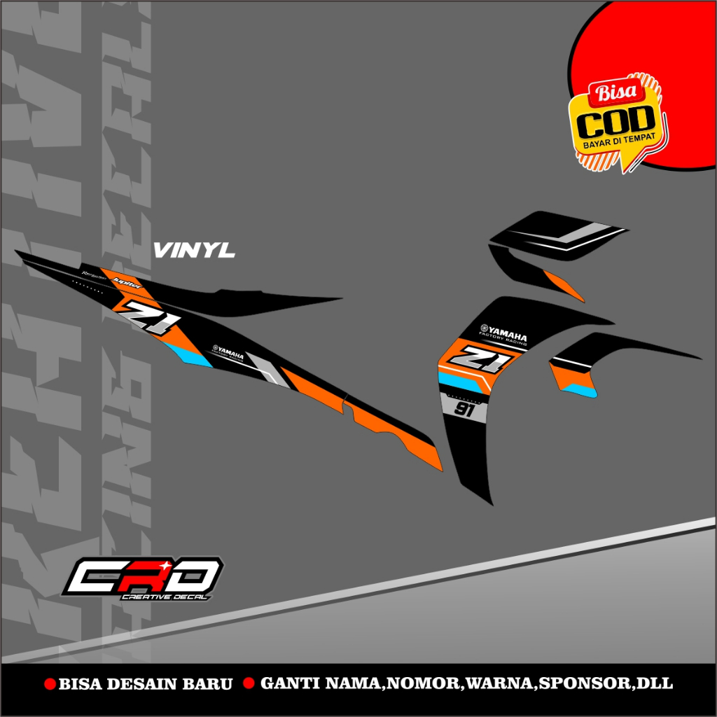 Sticker Striping Variasi Jupiter Z1 - Striping Motor Jupiter Z1