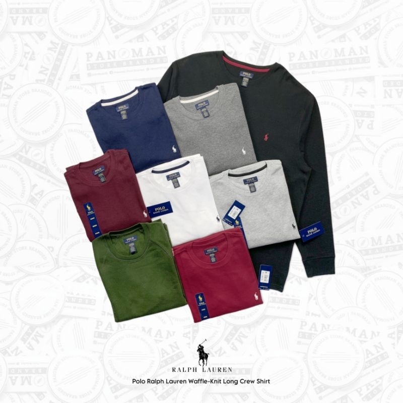 SWEATER POLO RALPH LAUREN WAFFLE KNIT ORIGINAL / SWEATSHIRT KNITWEAR WAFFLE