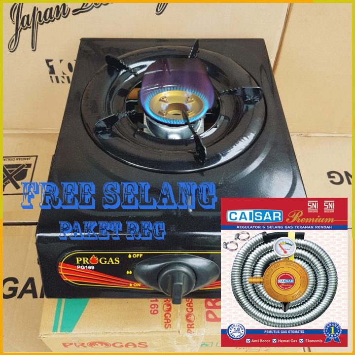 Kompor progas 1 Tungku / Kompor Gas 1 Tungku & FREE Selang gas Paket Regulator KOMPOR MURAH 1 SET