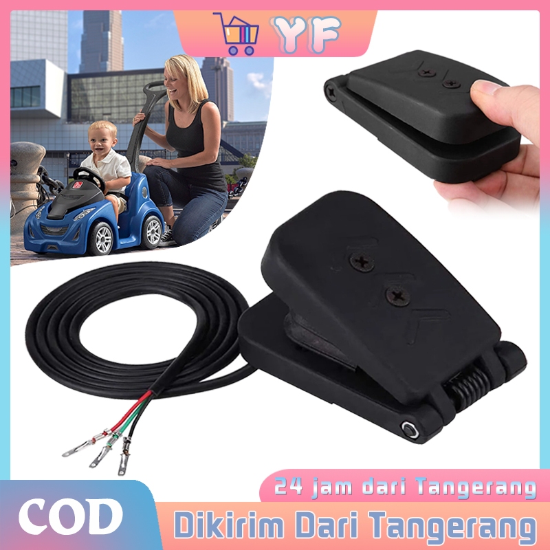 Pedal Gas Elektrik Foot Pedal Switch Dengan Kabel 1M Untuk Sepeda Listrik Motor Listrik ATV Anak