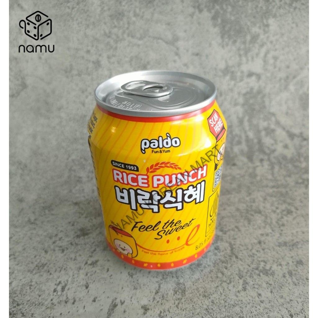 

Paldo Rice Punch 238ml / Halal Rice Sikhye / Minuman Rasa Beras Korea / Rice Malt Drink / Sikhye / Rice Drink