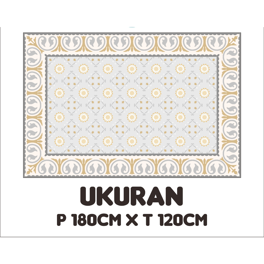 ST - Stiker Tegel Lantai Keramik Motif Frame 3