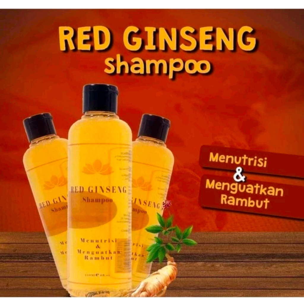 Shampo red ginseng/shampo penyubur rambut/shampo rontok
