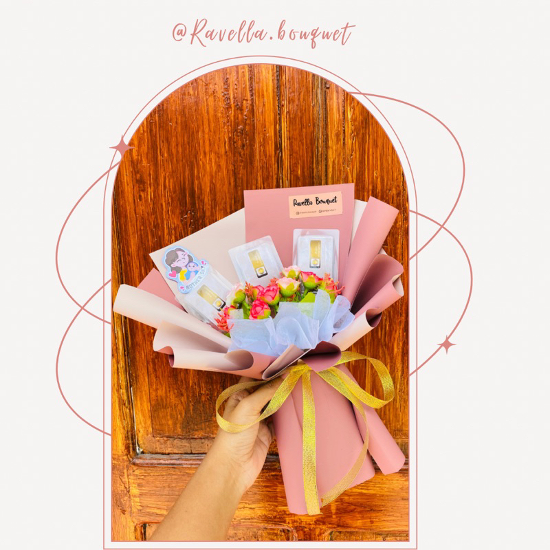 

FINE GOLD BOUQUET || logam mulia 0.001gr