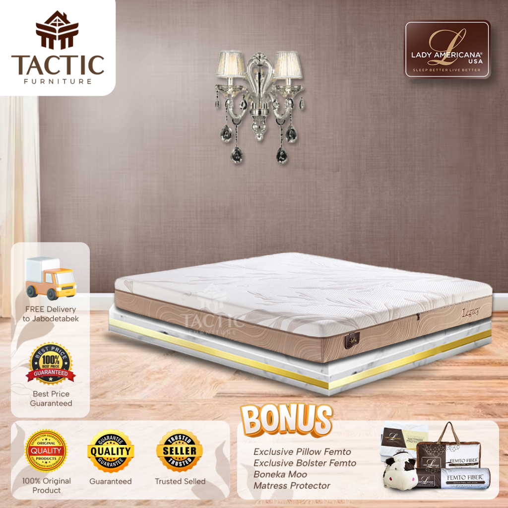 LADY AMERICANA SPRING BED LEGACY | MATRAS ONLY | 100% ORIGINAL