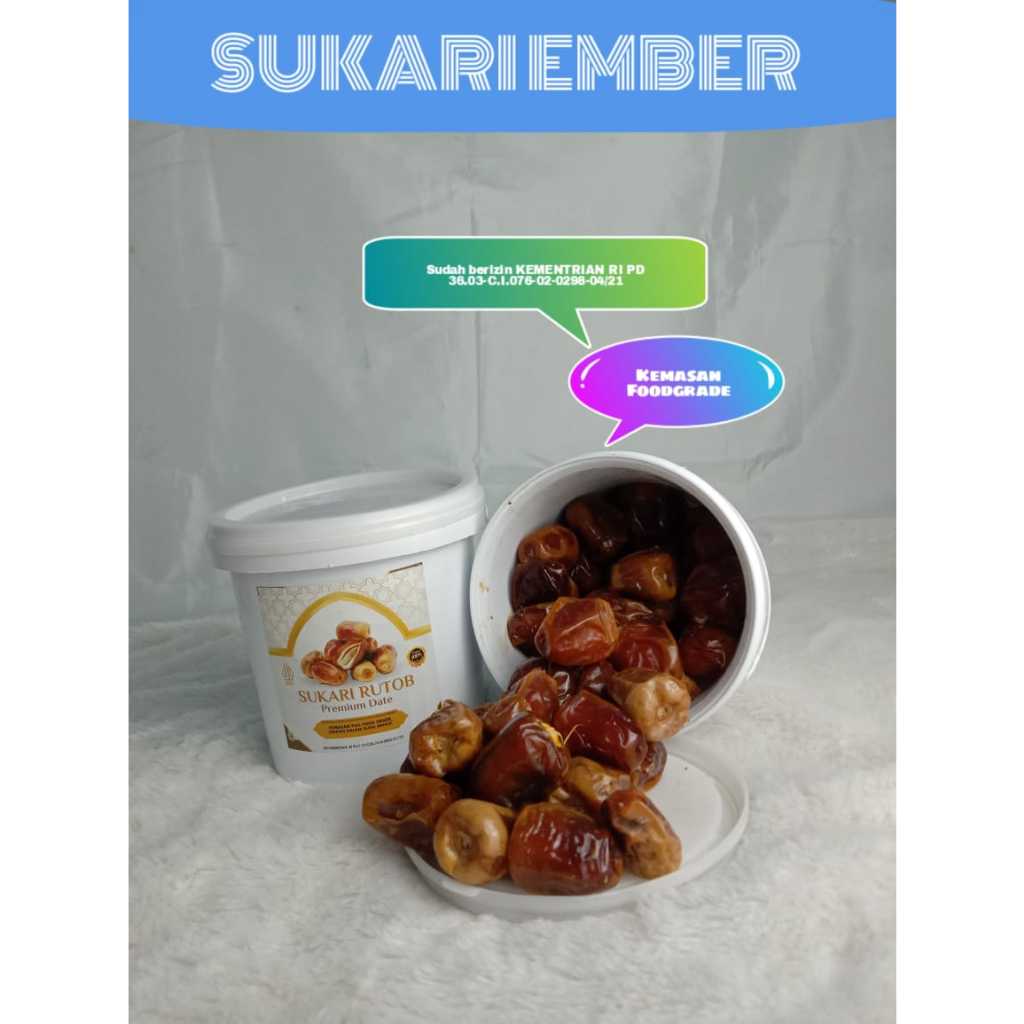 

Sukari Ember Original, Kurma Sukari ember, 850gram