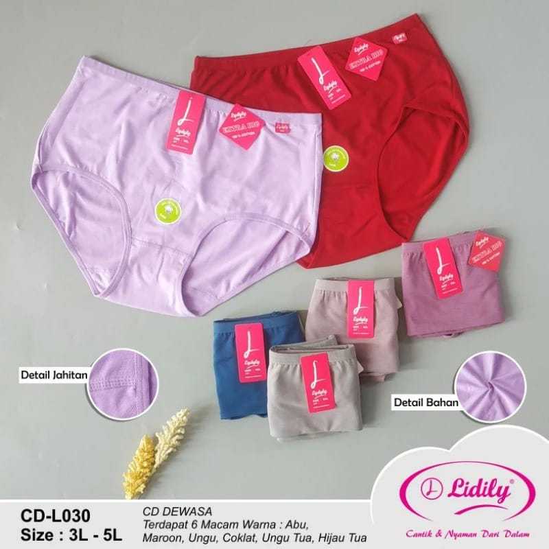 6 PCS CELANA DALAM LYDYLY JUMBO M-5L