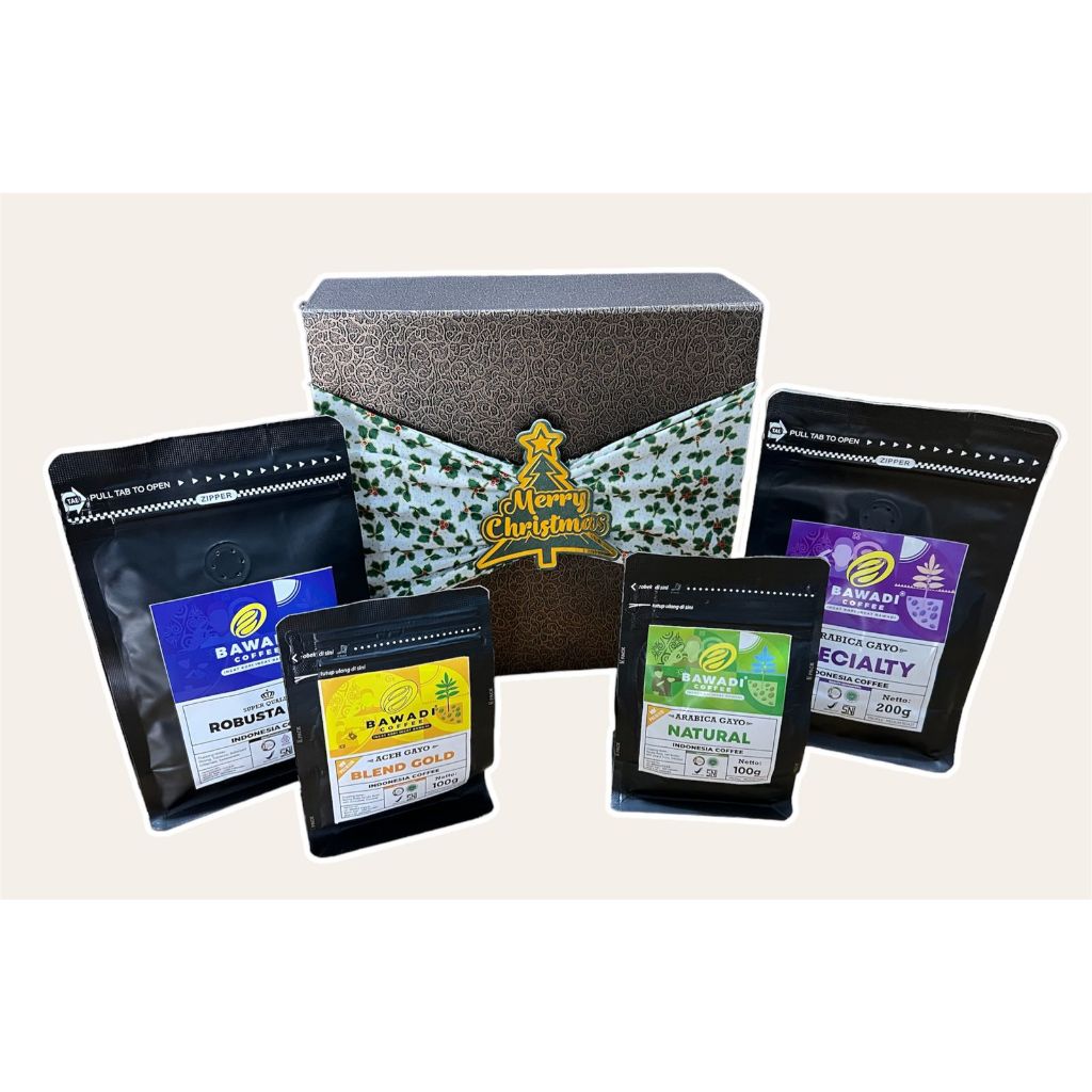 

Hampers Natal Parcel Merry Christmas Gift Bawadi Coffee (Paket B)