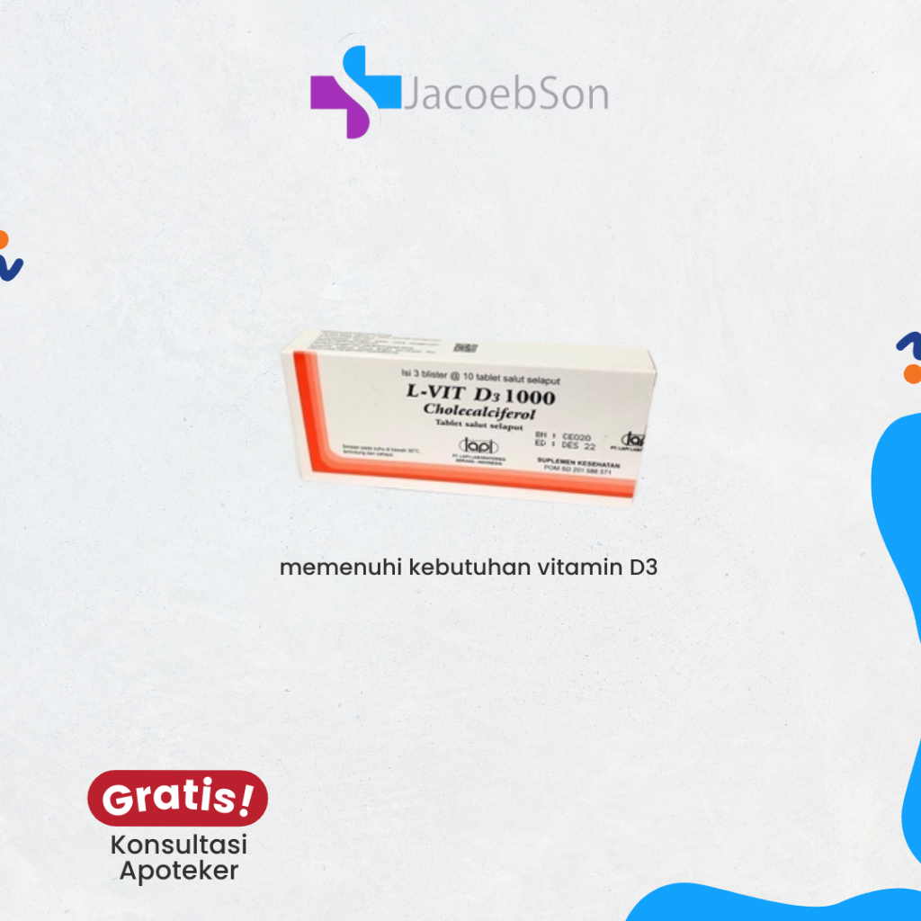 L-VIT D3 1000/ STRIP 10 TABLET