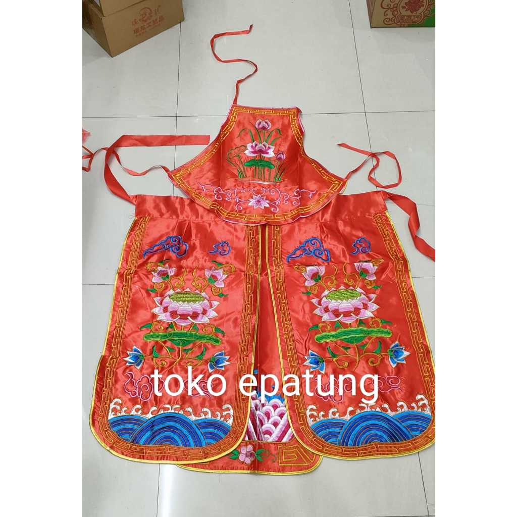 Baju tatung / Lok Thung - Otto / Oto - Dewa - Teratai - Merah