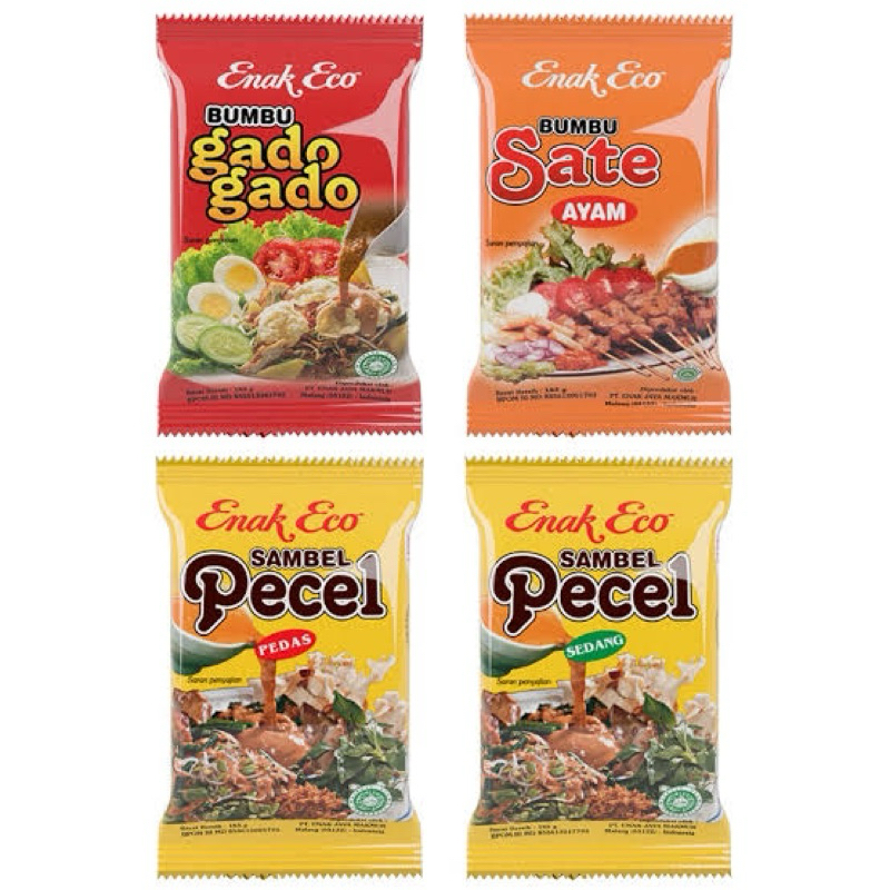 

ENAK ECO Bumbu Pecel/Gado2/Sate Ayam 185 Gram