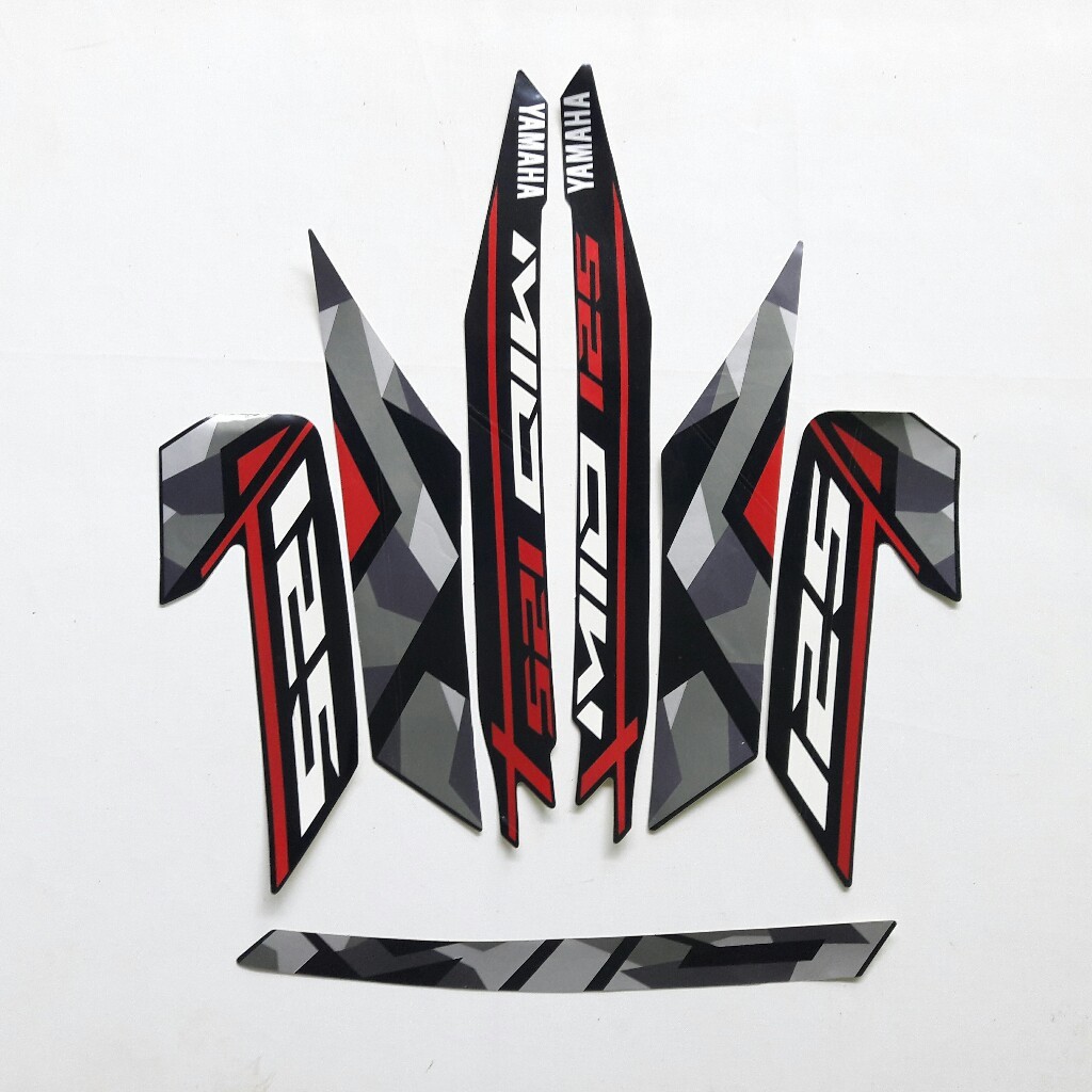 STIKER STRIPING MOTOR MIO M3 2016 FULL HITAM