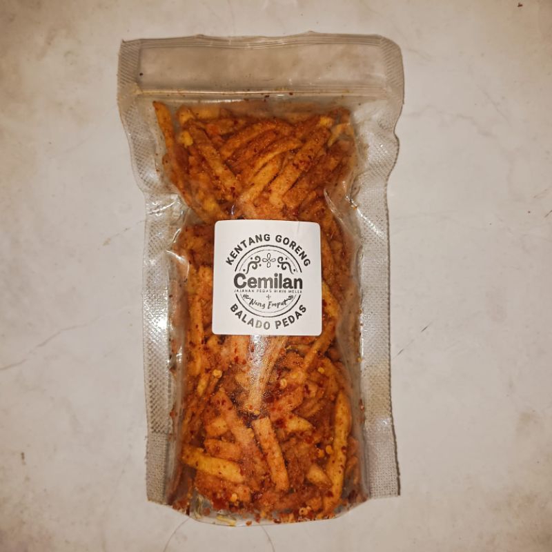 

CEMILAN KENTANG GORENG RASA BALADO PEDAS