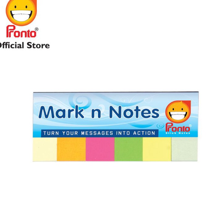 

Terkini Pronto Mark n Notes 6 warna 1set6wrn