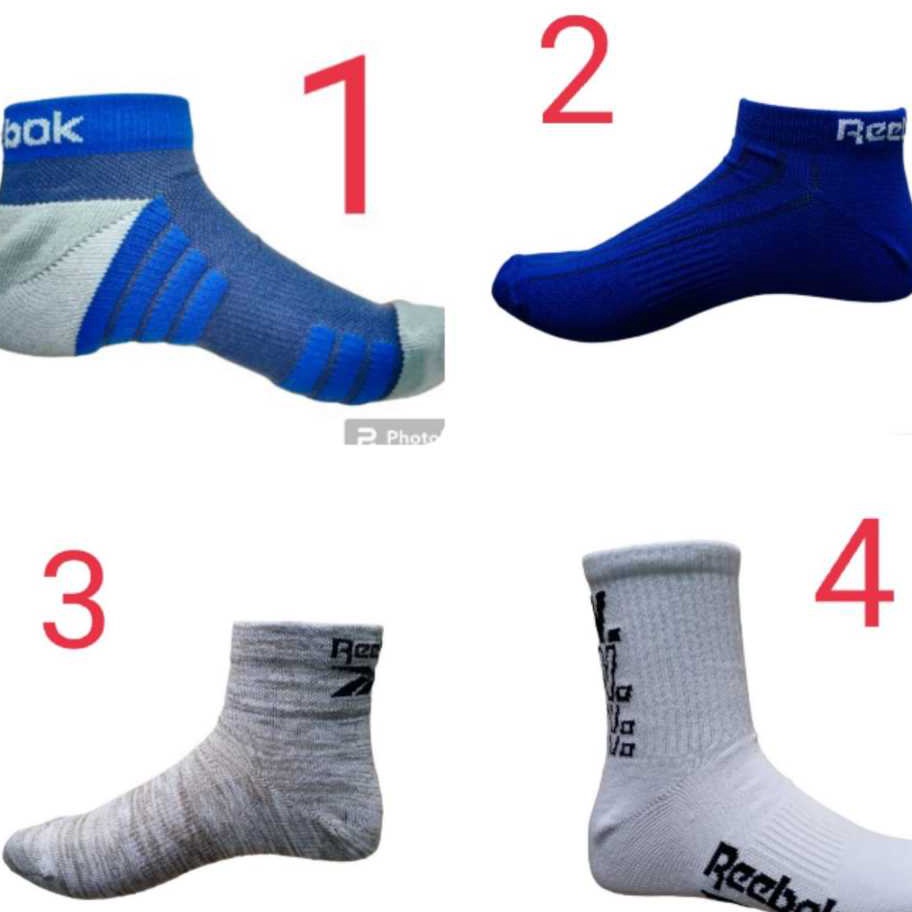 Ready Stok kaos kaki reebok original kaos kaki pendek  kaos kaki reebok pendek  kaos kaki all size  