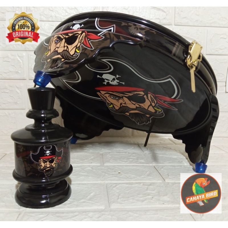 Tebok kandang burung Lovebird PVC tebal