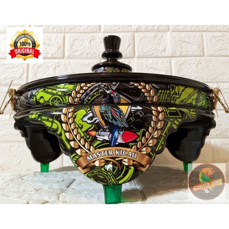 Tebok kandang Lovebird PVC semok tebal motif master kicau