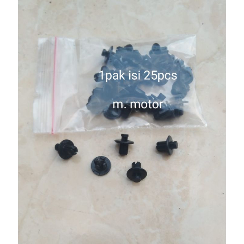 25pcs klip kancingan body honda genio