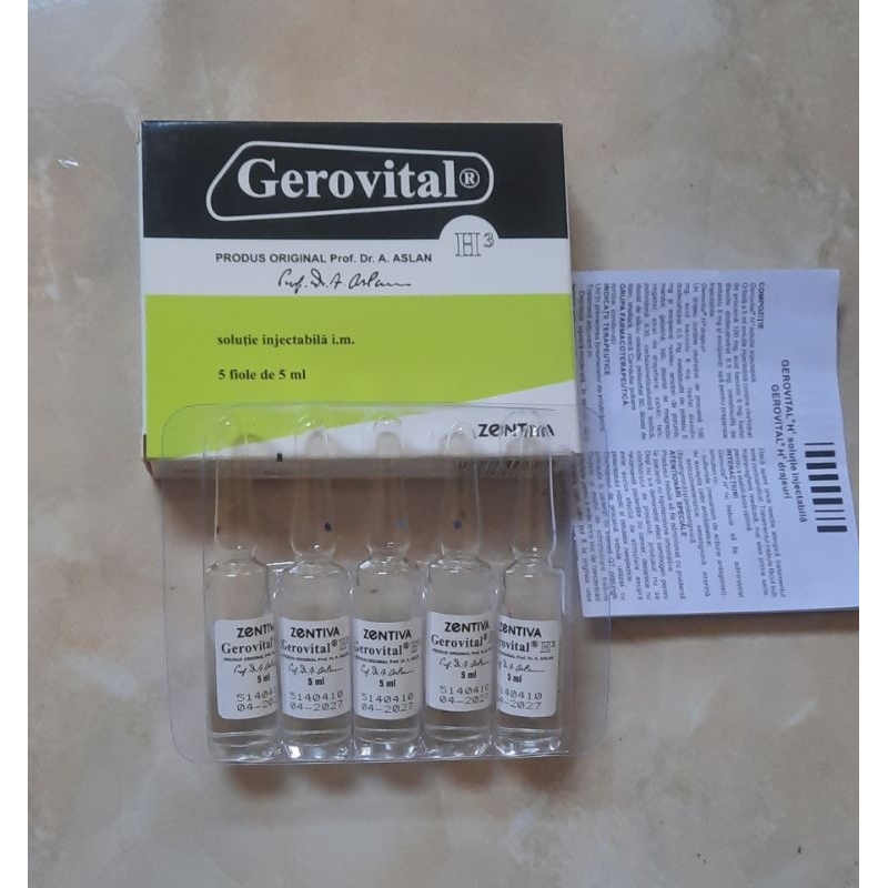 GEROVITAL Ampul bening// H3 Gerovital