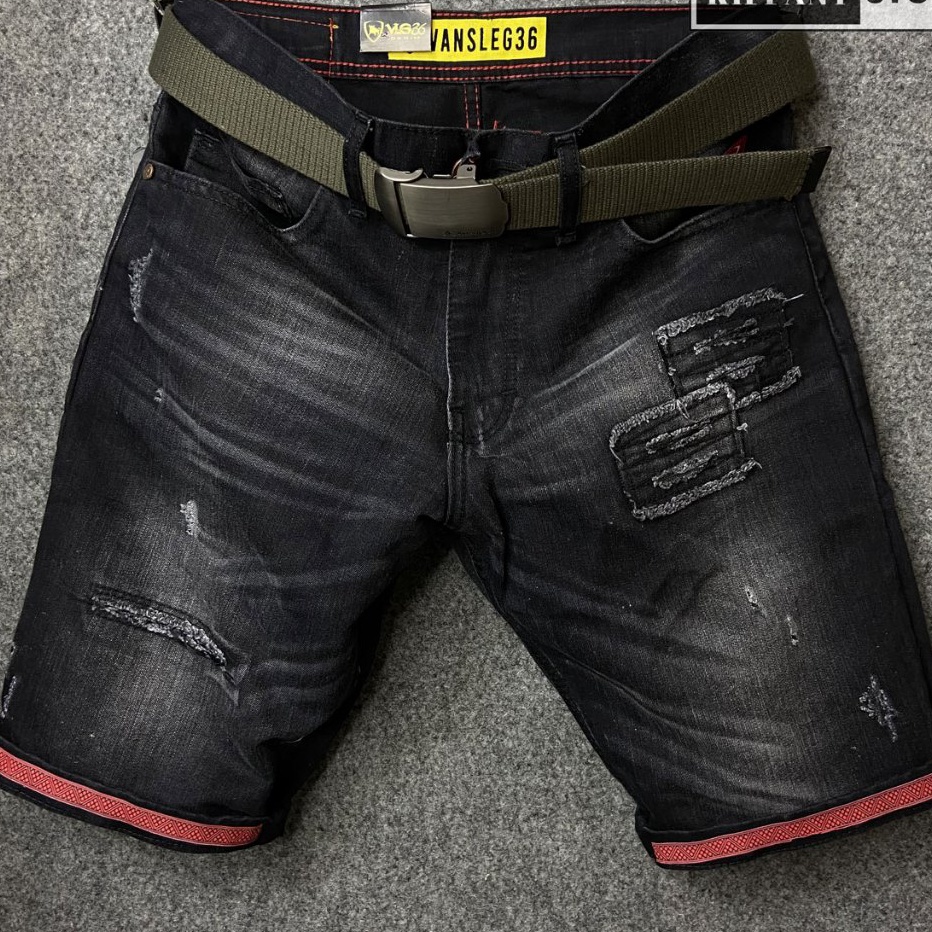 Paling Laris Celana Jeans Pendek Sobek Pria Keren VLG