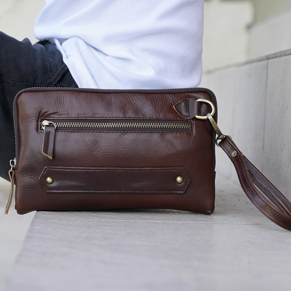 Best Produk MS Clutch  Tas Tangan Pria Kulit Mark Hemsworth Code V7745