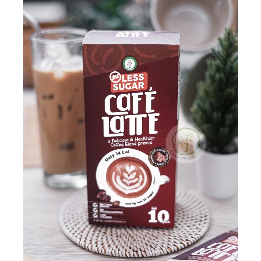

PROMOH4BF LESS SUGAR CAFE LATTE BOX COFFEE BLEND PREMIX ISI 1 SACHET DNW