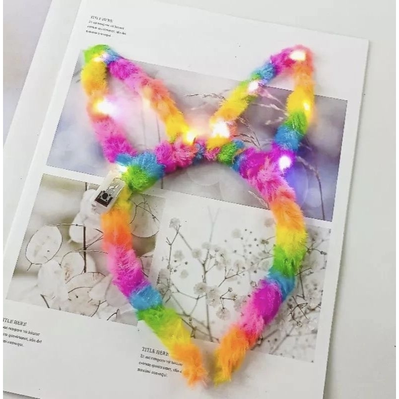 PT TOYS - Bando Kelinci Lampu  / Bando Kucing / Bando Bunga