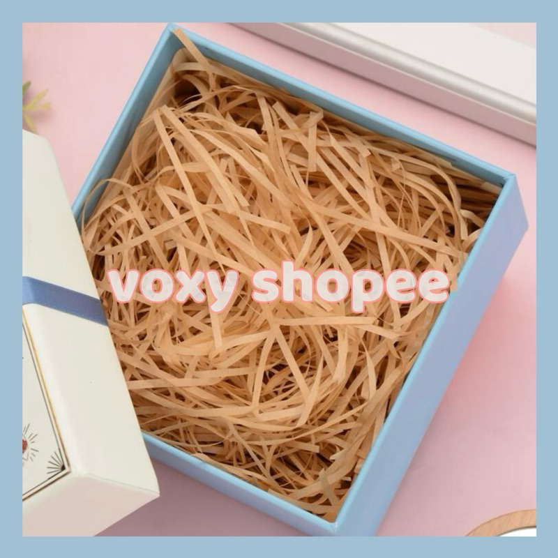 

kertas cacah hampers / kertas cacah alas paket parcel kado / shredded filler paper hampers box