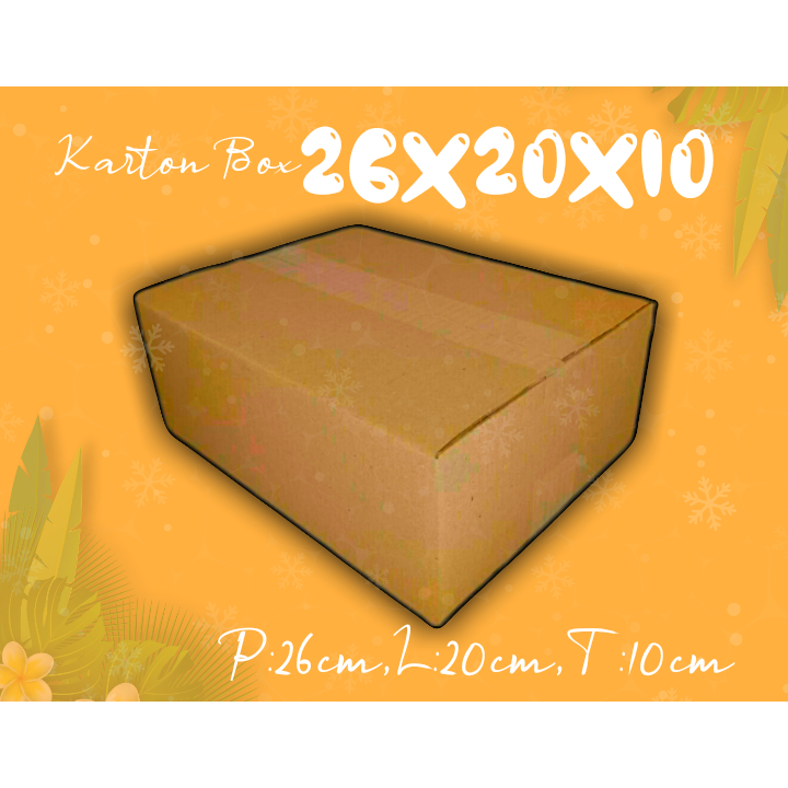 

KARTONBOX 26X20X10 (KARDUS PACKING/KARDUS POLOS/KARDUS MINI)