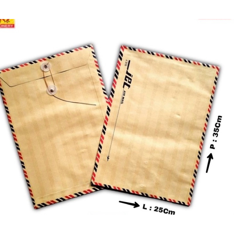 

AMPLOP TALI 310 - Amplop Airmail Kiky (10pcs/pack)