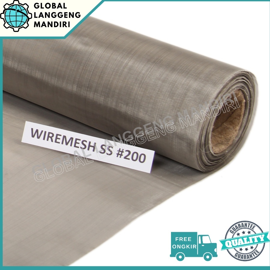 WIRE MESH 200 STAINLESS (201) 1MX1M / WIREMESH #200 FILTER INDUSTRI / SARINGAN STAINLESS