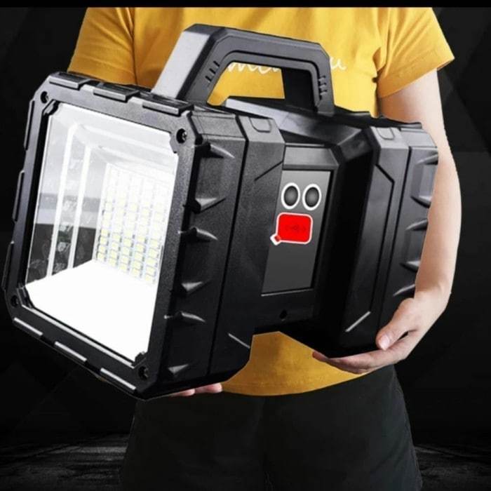 LAMPU SOROT SENTER LED XHP70 + 45 SMD LED SUPER TERANG USB CHARGE ORI