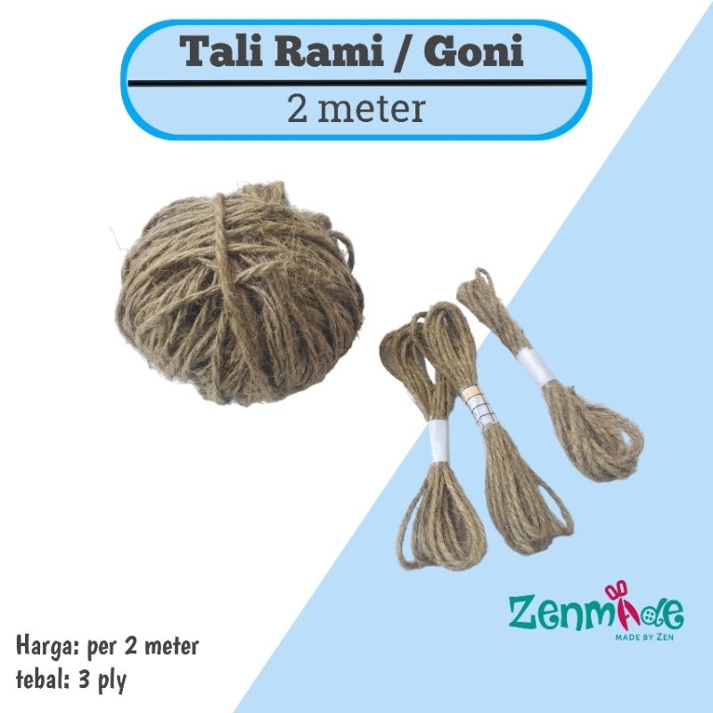 

Tali Rami • Tali goni panjang 2meter tebal 3ply