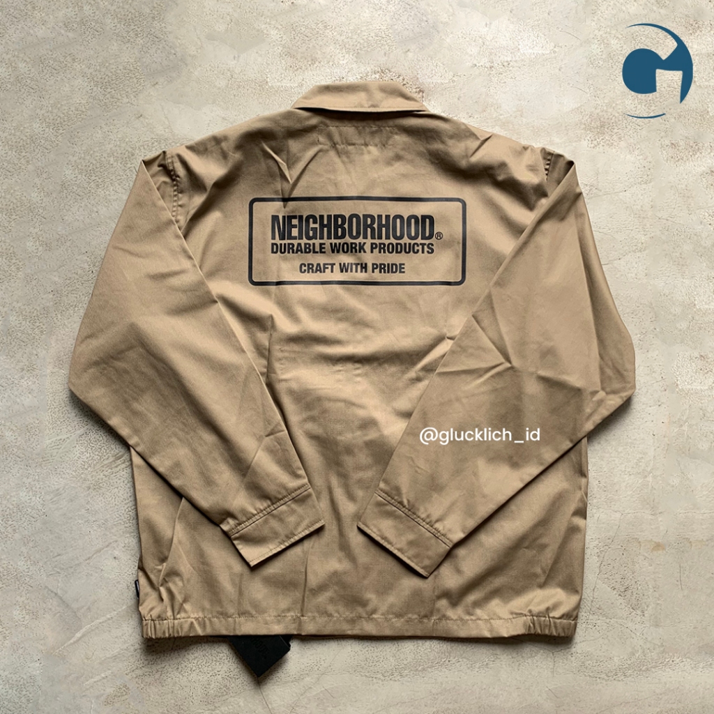 Neighborhood, Zip Work Jacket SS23 in Beige